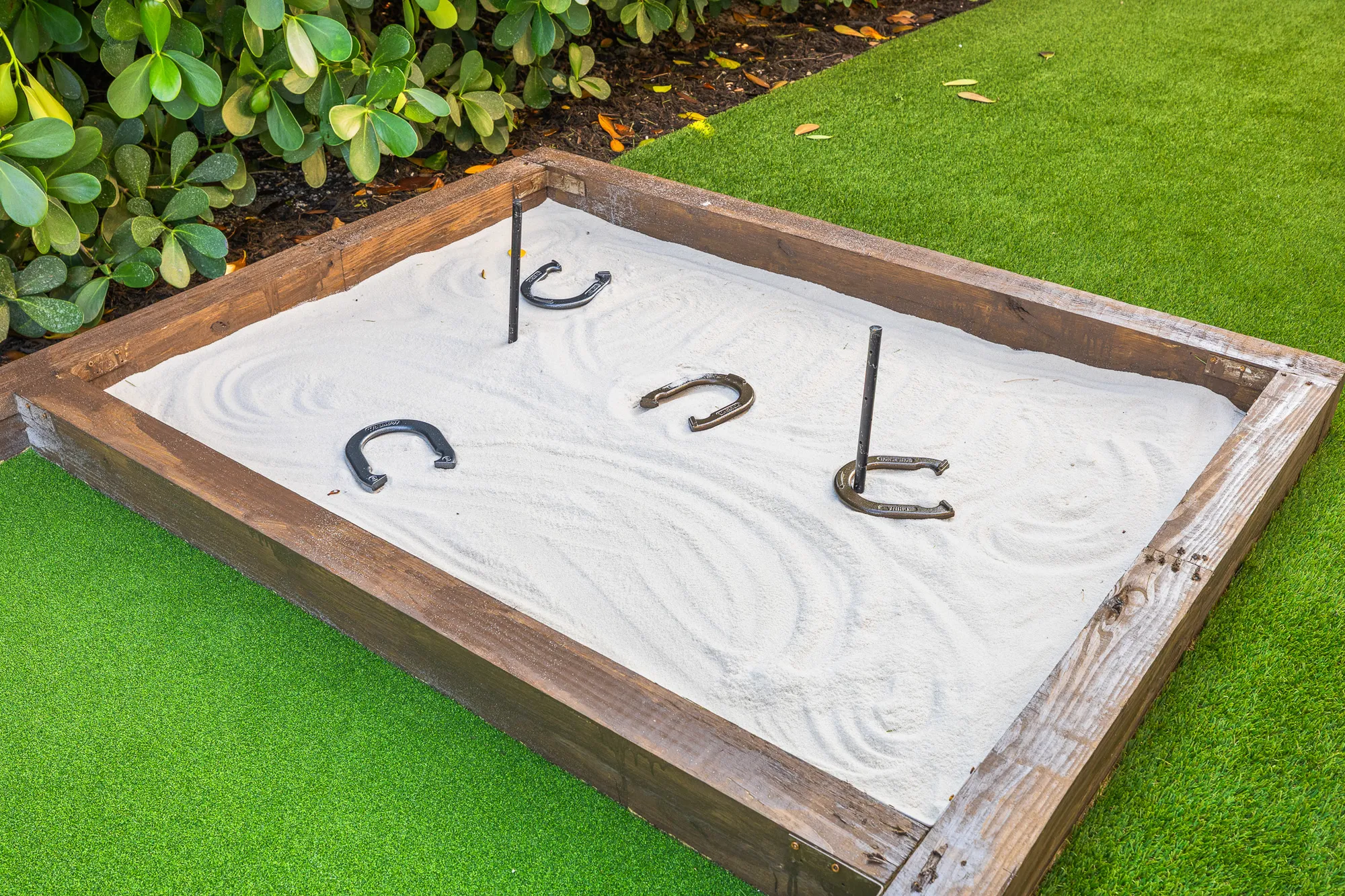 Giant lawn chess and games area