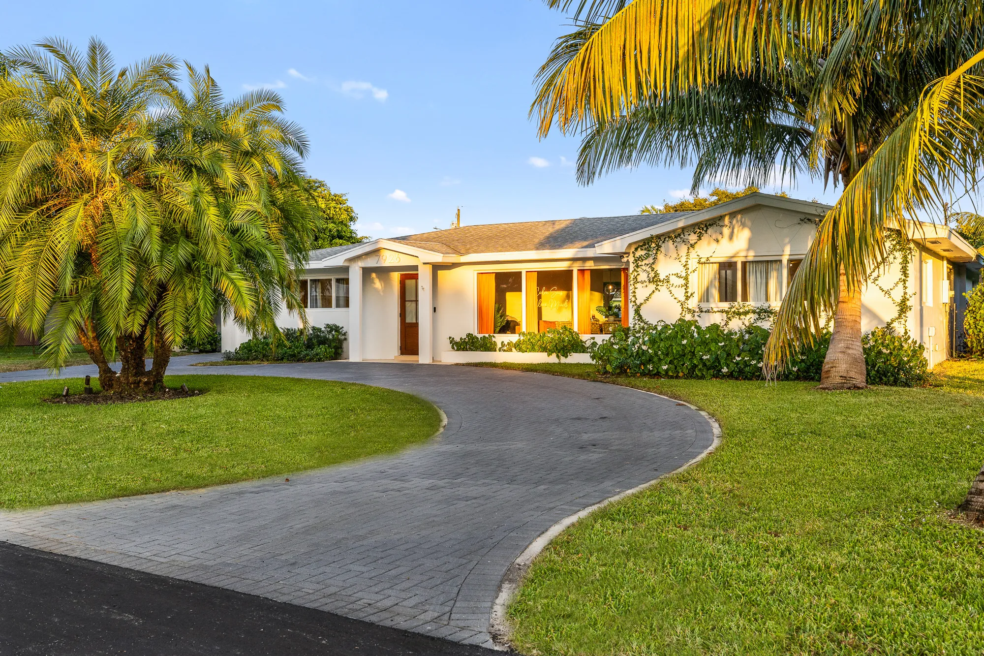 Driveway and entrance