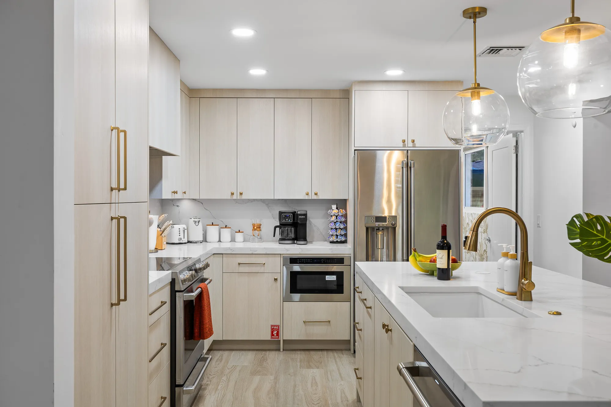 Kitchen appliances and counter space