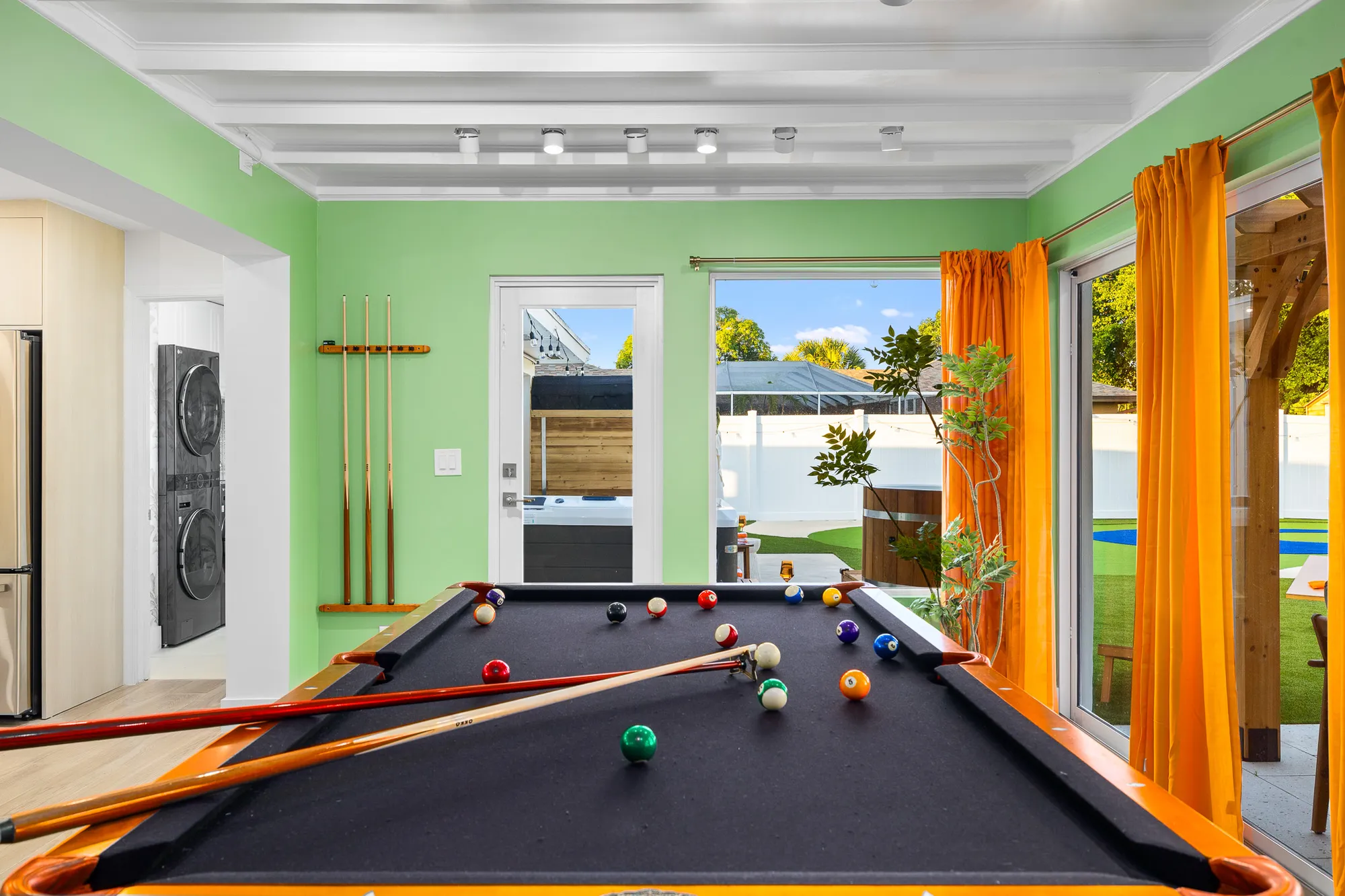 Pool table angle 2
