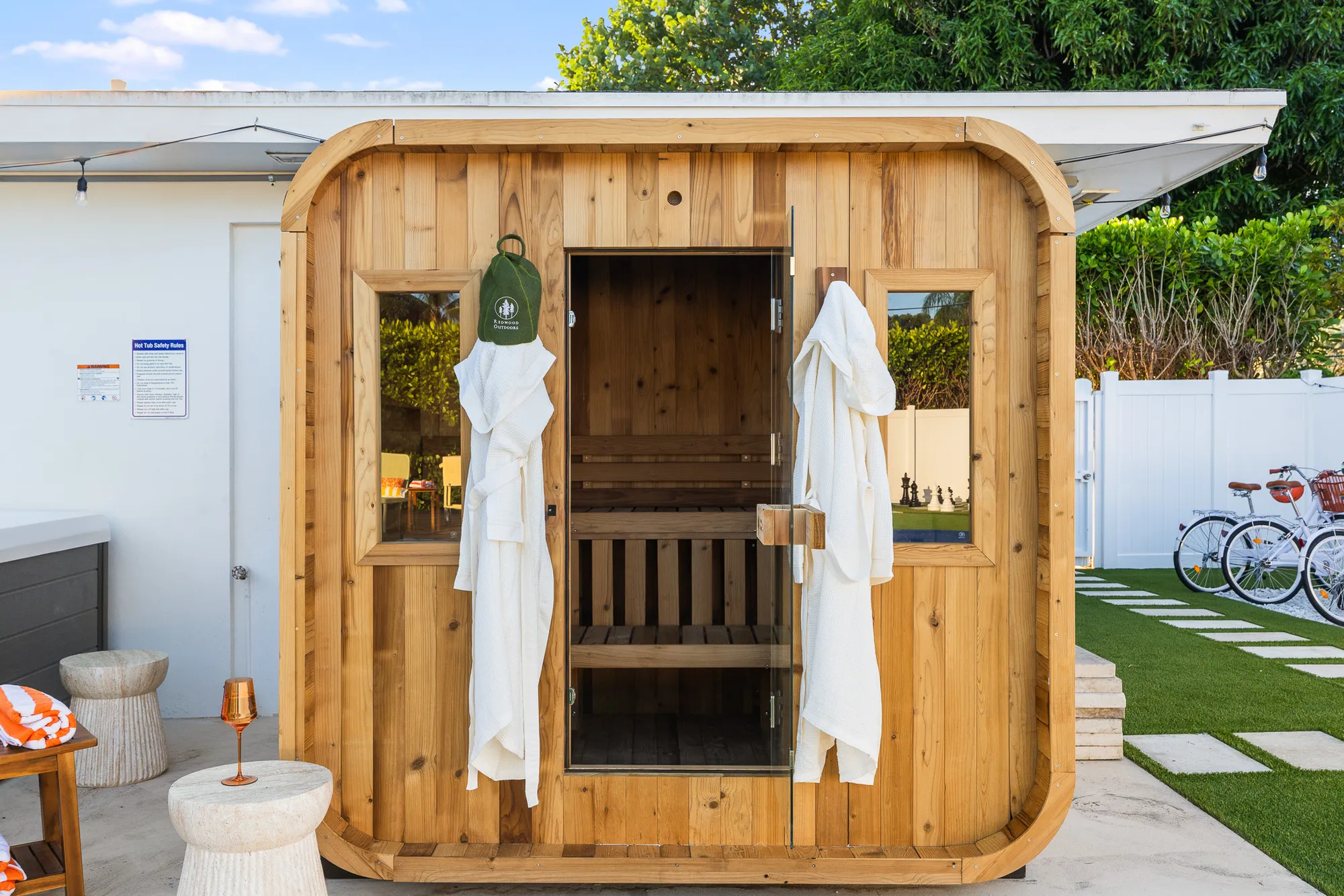Sauna interior